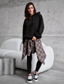 Bluza Staff lav black oversize