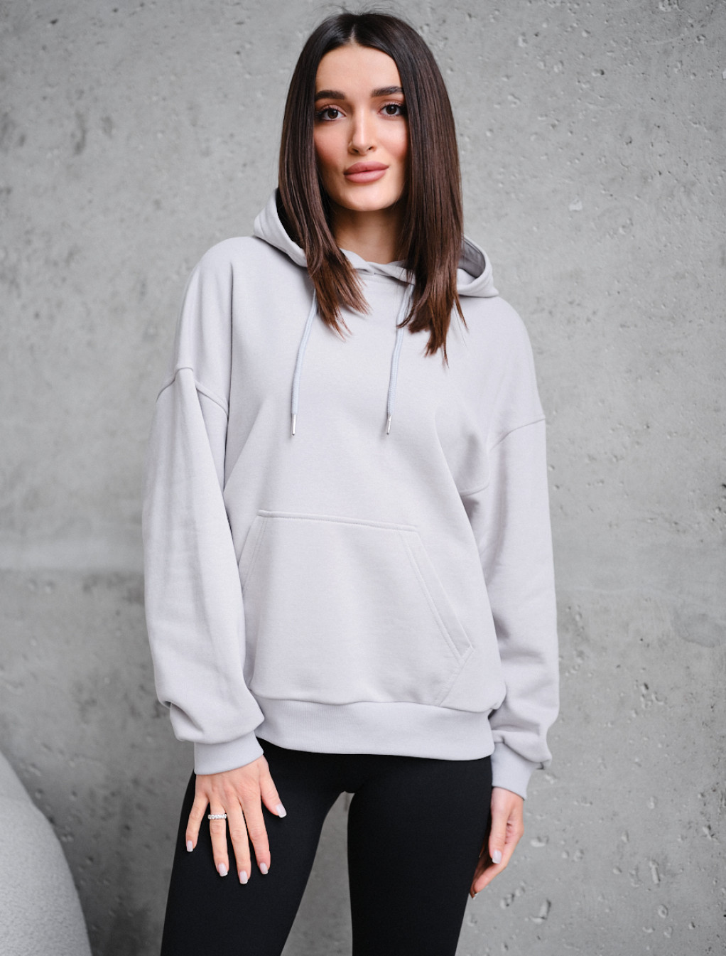Bluza Staff lav light gray oversize