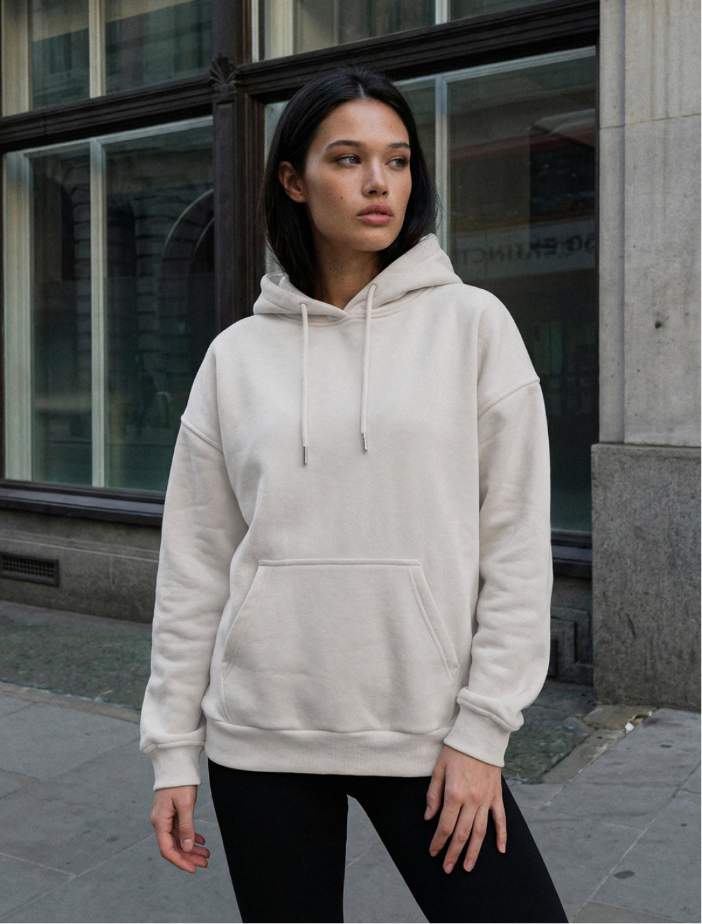 Bluza Staff lav light beige oversize