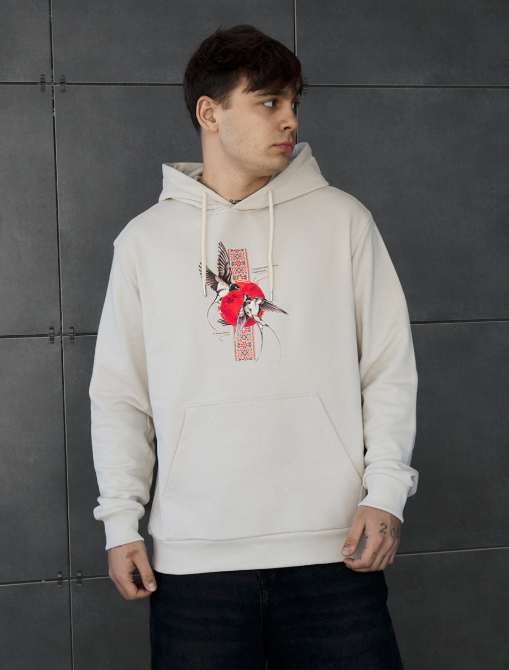 Bluza Staff birds oversize