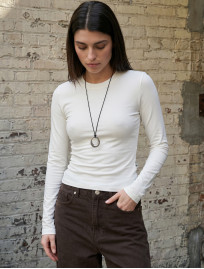 Longsleeve Staff fir white
