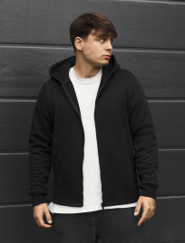 Bluza Staff zip black fleece