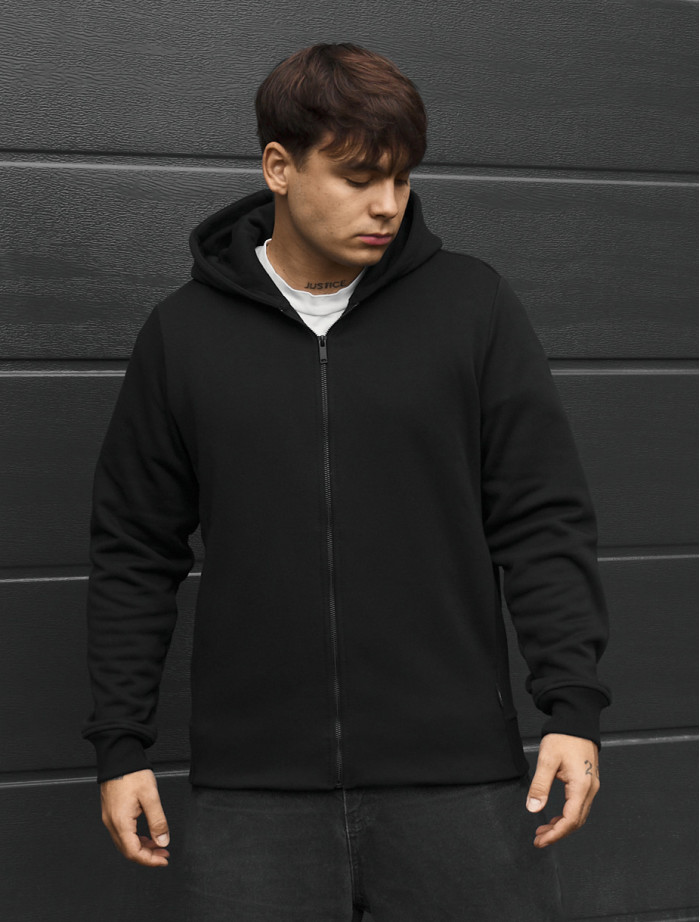 Bluza Staff zip black fleece