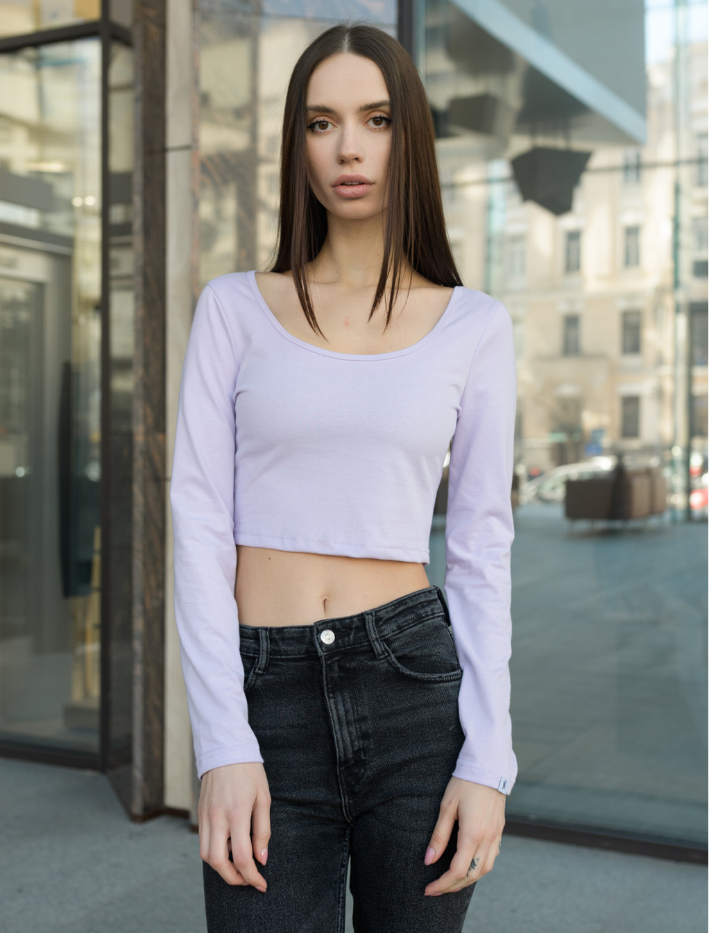 Damski top Staff hap light violet