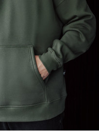 Bluza Staff dark khaki basic oversize fleece
