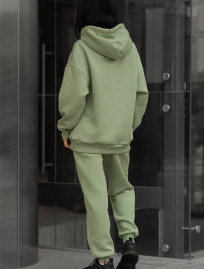 Damski dres sportowy Staff lou light green oversize fleece