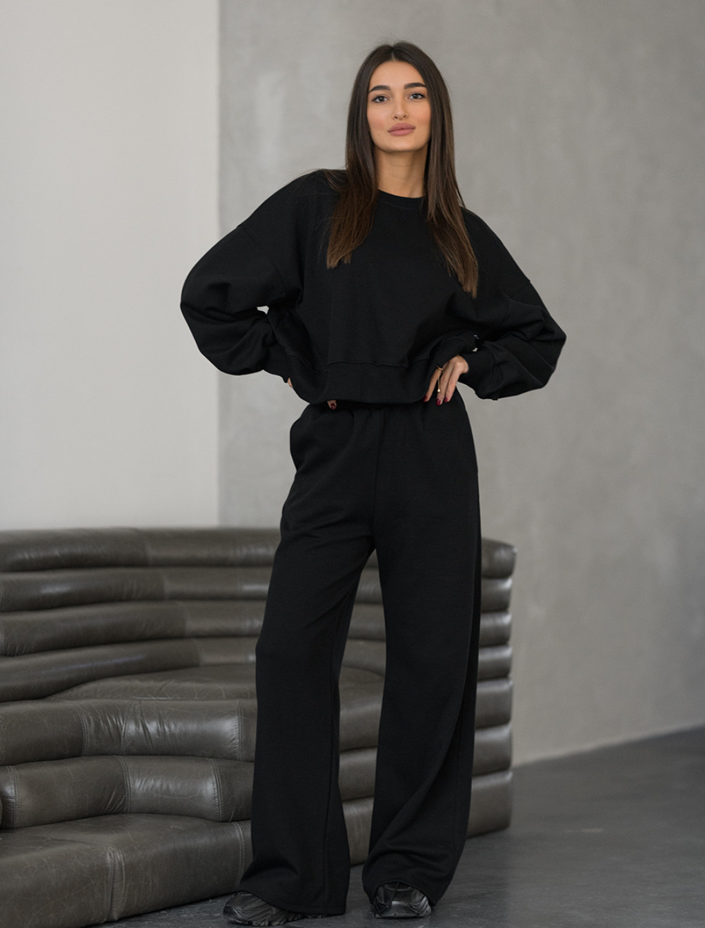 Damski dres sportowy Staff ne black oversize
