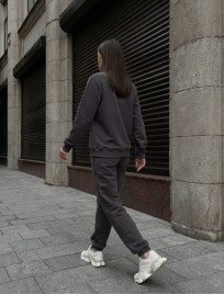 Dres Staff volu dark gray oversize fleece