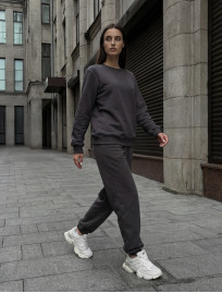 Dres Staff volu dark gray oversize fleece