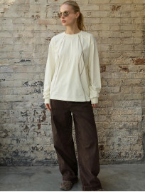 Longsleeve Staff pol milk oversize