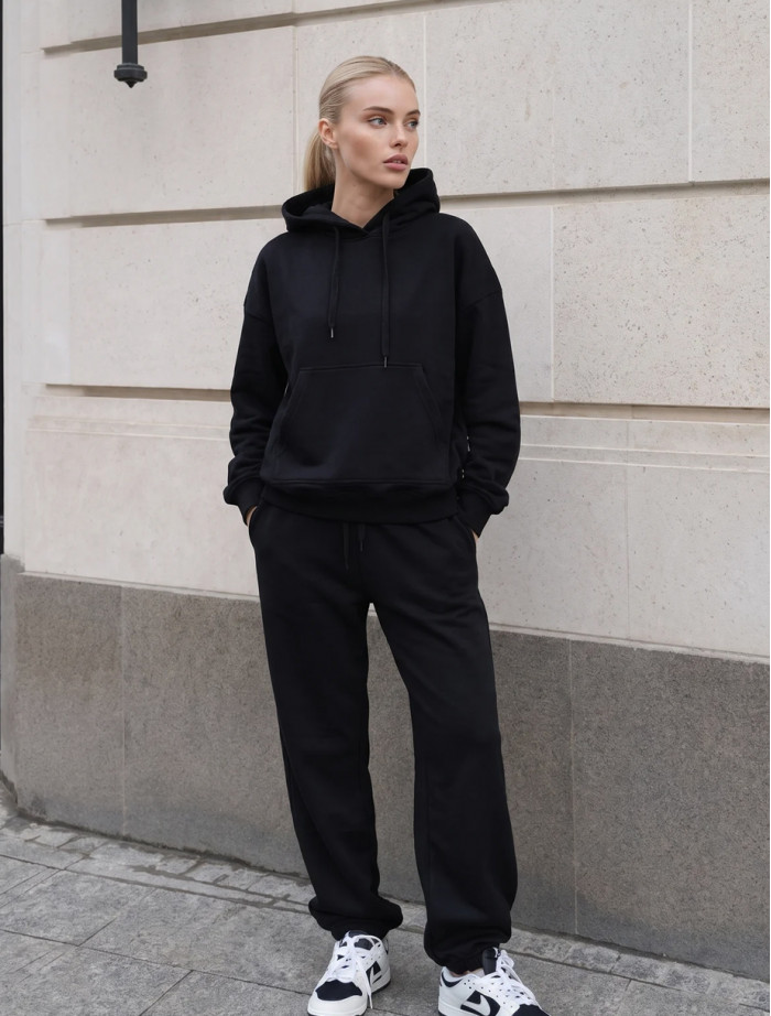 Dres Staff black oversize fleece