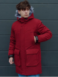 Parka zimowa Staff sha bordo