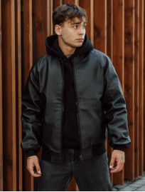 Bomberka Staff leather black crane