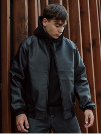 Bomberka Staff leather black crane