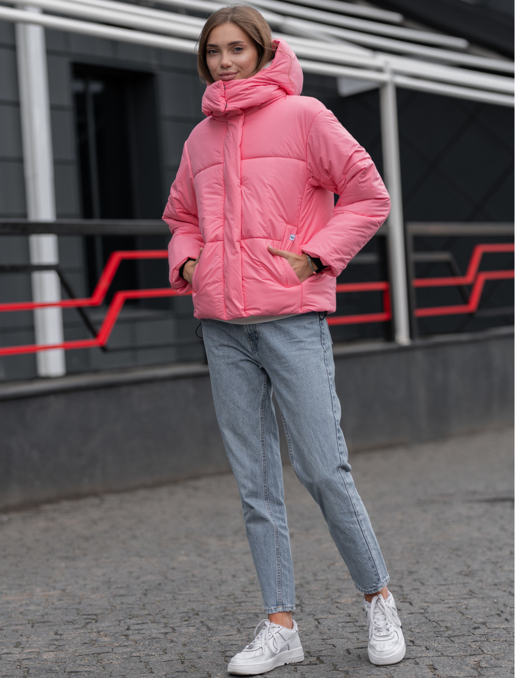 Damska kurtka Staff play pink