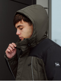 Zimowa parka Staff sta khaki & navy