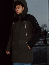 Zimowa parka Staff sta khaki & navy