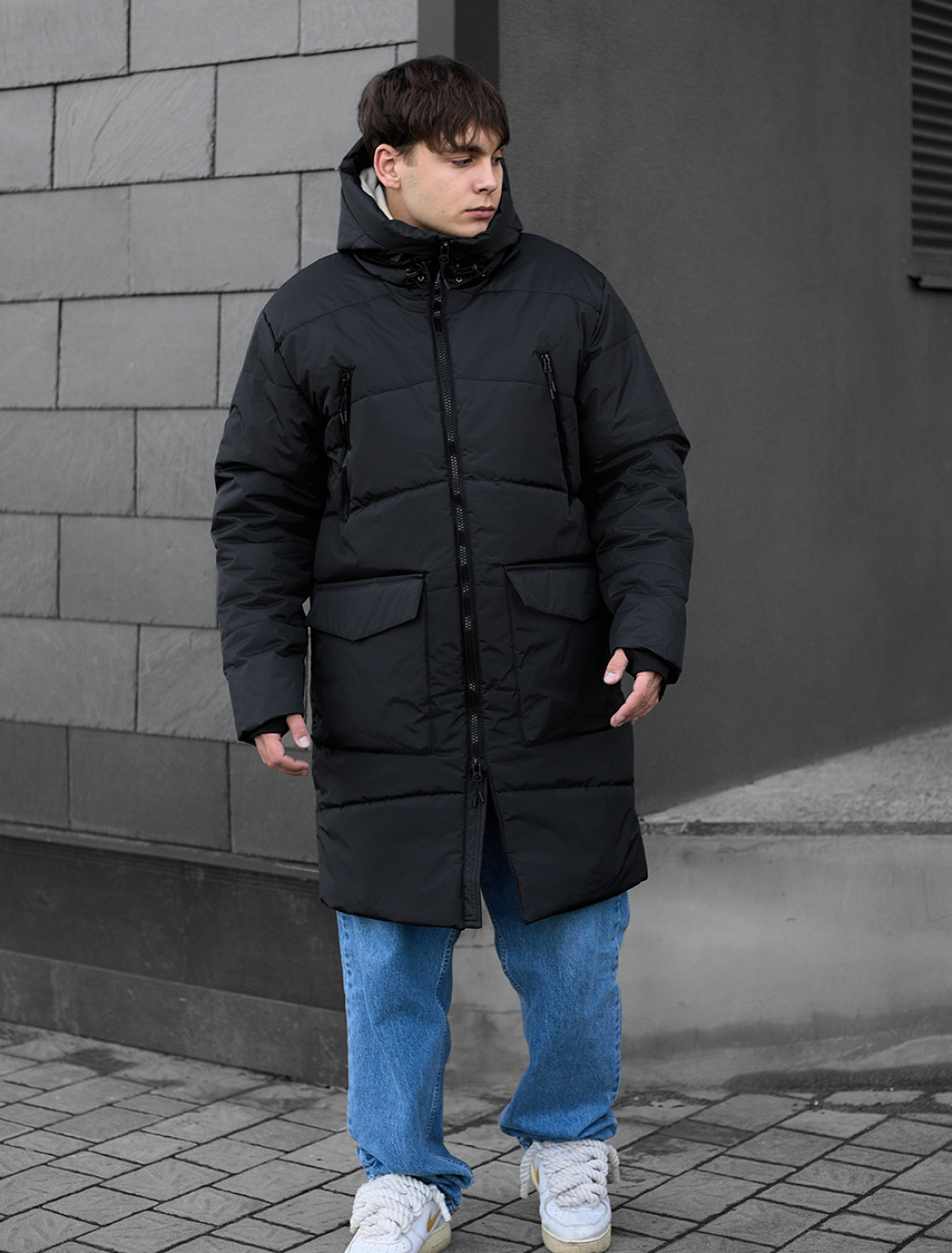 Parka zimowa Staff fox dark gray