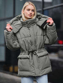 Damska kurtka zimowa Staff br light khaki