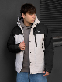 Kurtka wielosezonowa Staff tul light gray melange & black