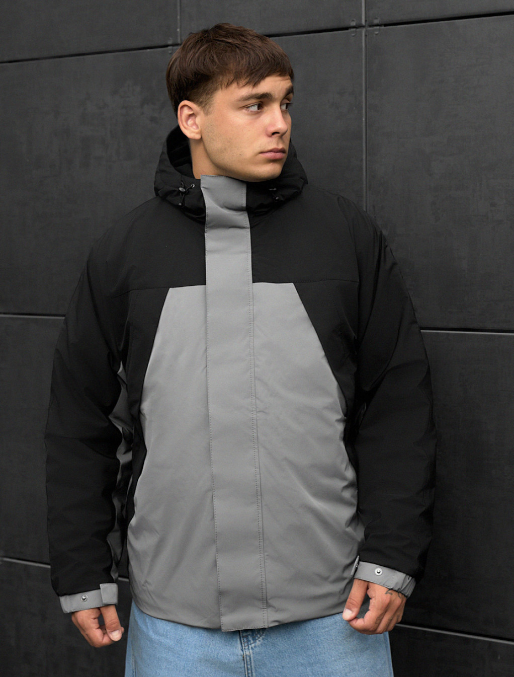 Kurtka Staff skay gray & black