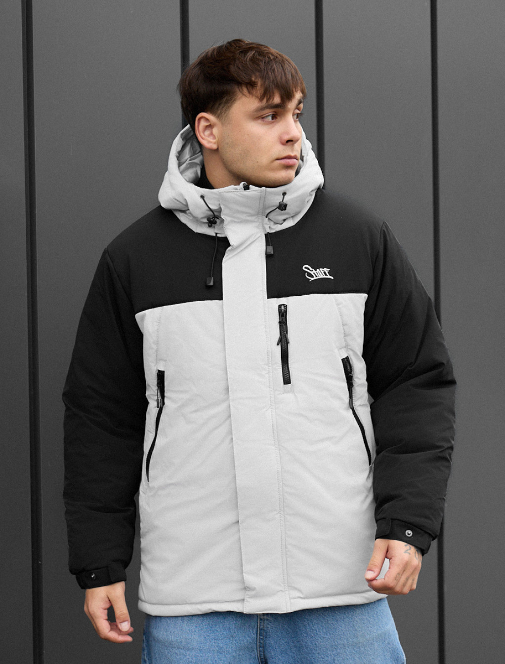 Kurtka zimowa Staff ruxo black & light gray