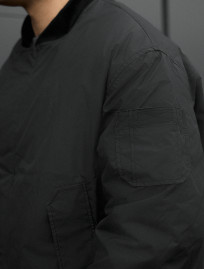 Bomber Staff raw dark gray2 oversize
