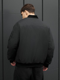 Bomber Staff raw dark gray2 oversize