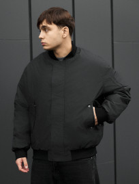 Bomber Staff raw dark gray2 oversize