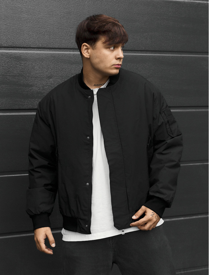 Bomber Staff raw dark gray oversize