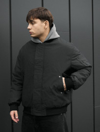 Bomber Staff raw dark gray oversize