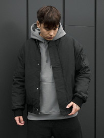 Bomber Staff raw dark gray oversize