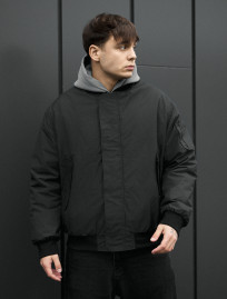 Bomber Staff raw dark gray oversize