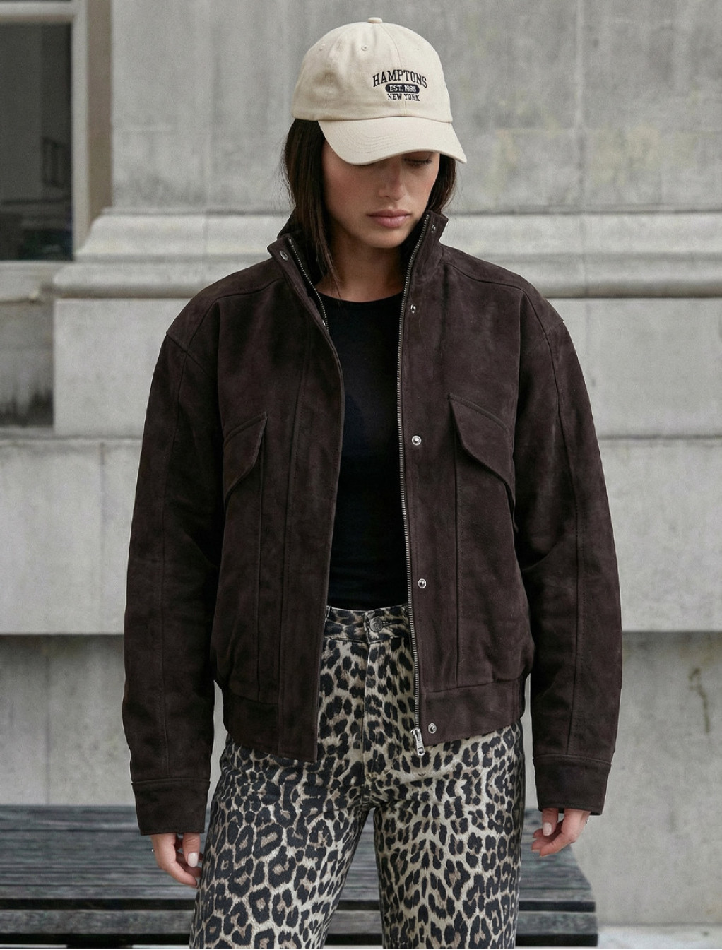Kurtka damska Staff stax brown oversize