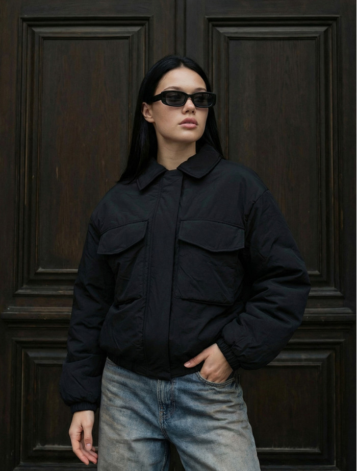 Kurtka Staff fuze black oversize