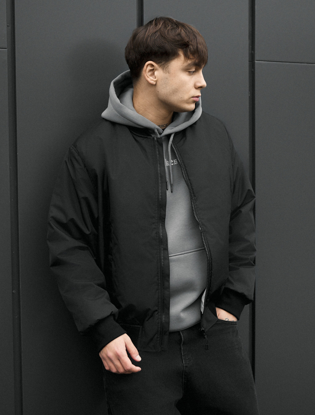 Bomber Staff ion2 black oversize