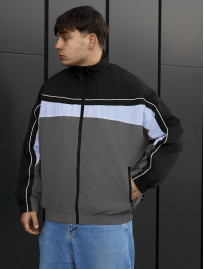 Wiatrówka Staff fn black & gray oversize reflective