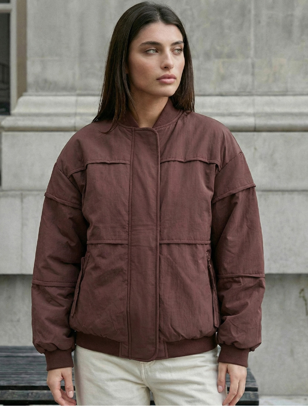 Kurtka Staff ok brown oversize