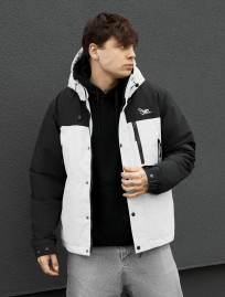Kurtka  Staff logo light gray melange & black