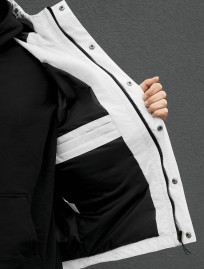Kurtka  Staff logo light gray melange & black