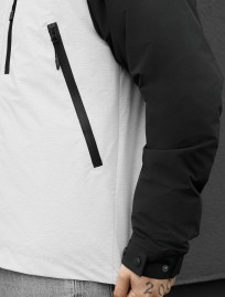 Kurtka  Staff logo light gray melange & black