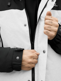 Kurtka  Staff logo light gray melange & black