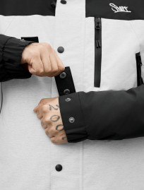 Kurtka  Staff logo light gray melange & black