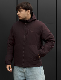 Kurtka Staff chap logo dark bordo