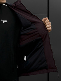 Kurtka Staff chap logo dark bordo