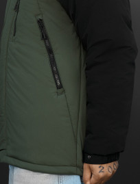 Kurtka zimowa Staff tui logo black & khaki