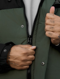 Kurtka zimowa Staff tui logo black & khaki
