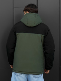 Kurtka zimowa Staff tui logo black & khaki