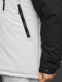 Kurtka zimowa Staff tui logo black & light gray