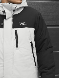 Kurtka zimowa Staff tui logo black & light gray